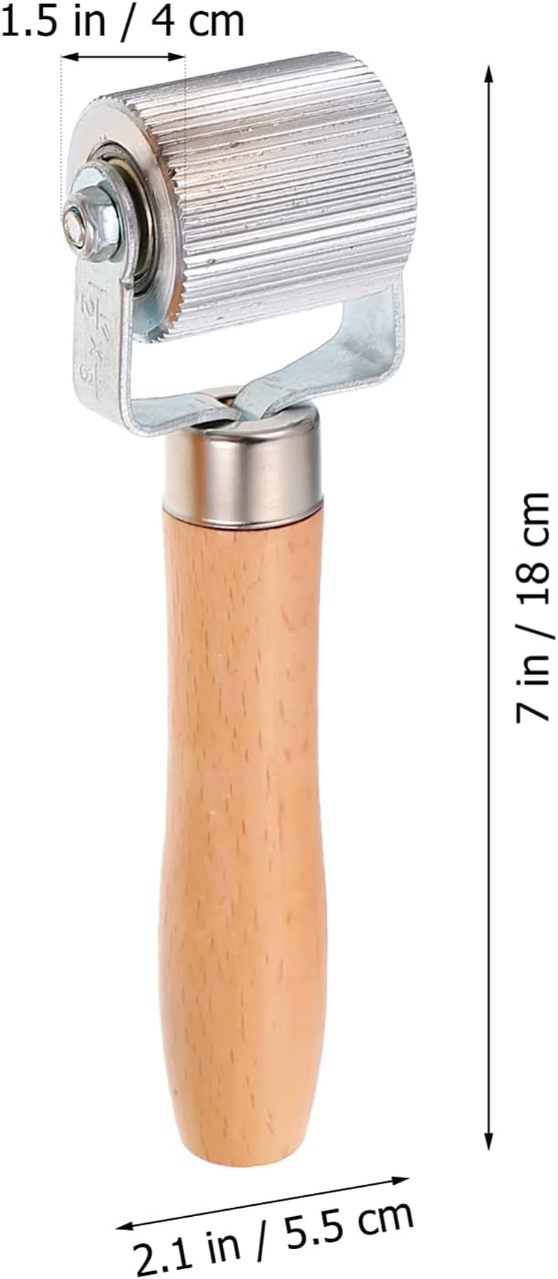 GARVALON 3Pcs Wood Handle Tire Repair Kit Rollers Pressing Wheel Automotive Tools Equipment image number 2