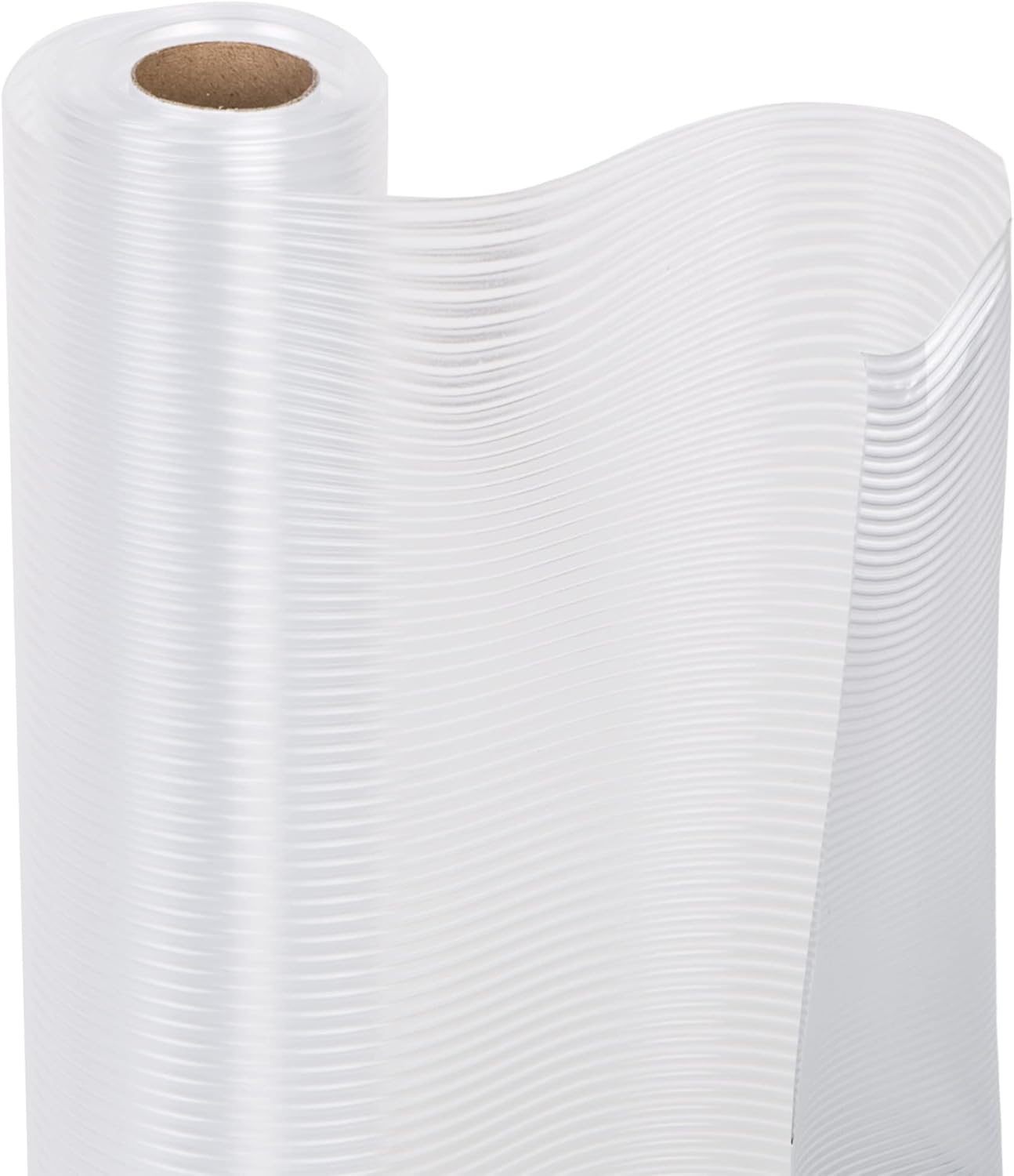 Smart Design Wire Shelf Liner Ribbed Grip - 18 Inch X 30 Feet Total (Set of 2 Rolls) - Metal Wire Shelving Non Adhesive Protection Garage Racks - NSF Certified - Kitchen - Clear image number 4