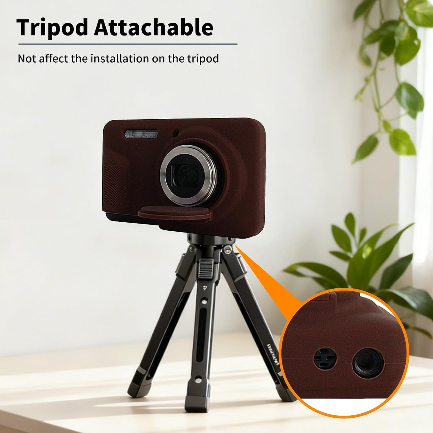 VOVMOEYA Camera Case for Kodak PIXPRO FZ55 with 2 Screen Protectors and 1 Hand Strap, Silicone, Soft Protective Lightweight - Black image number 2