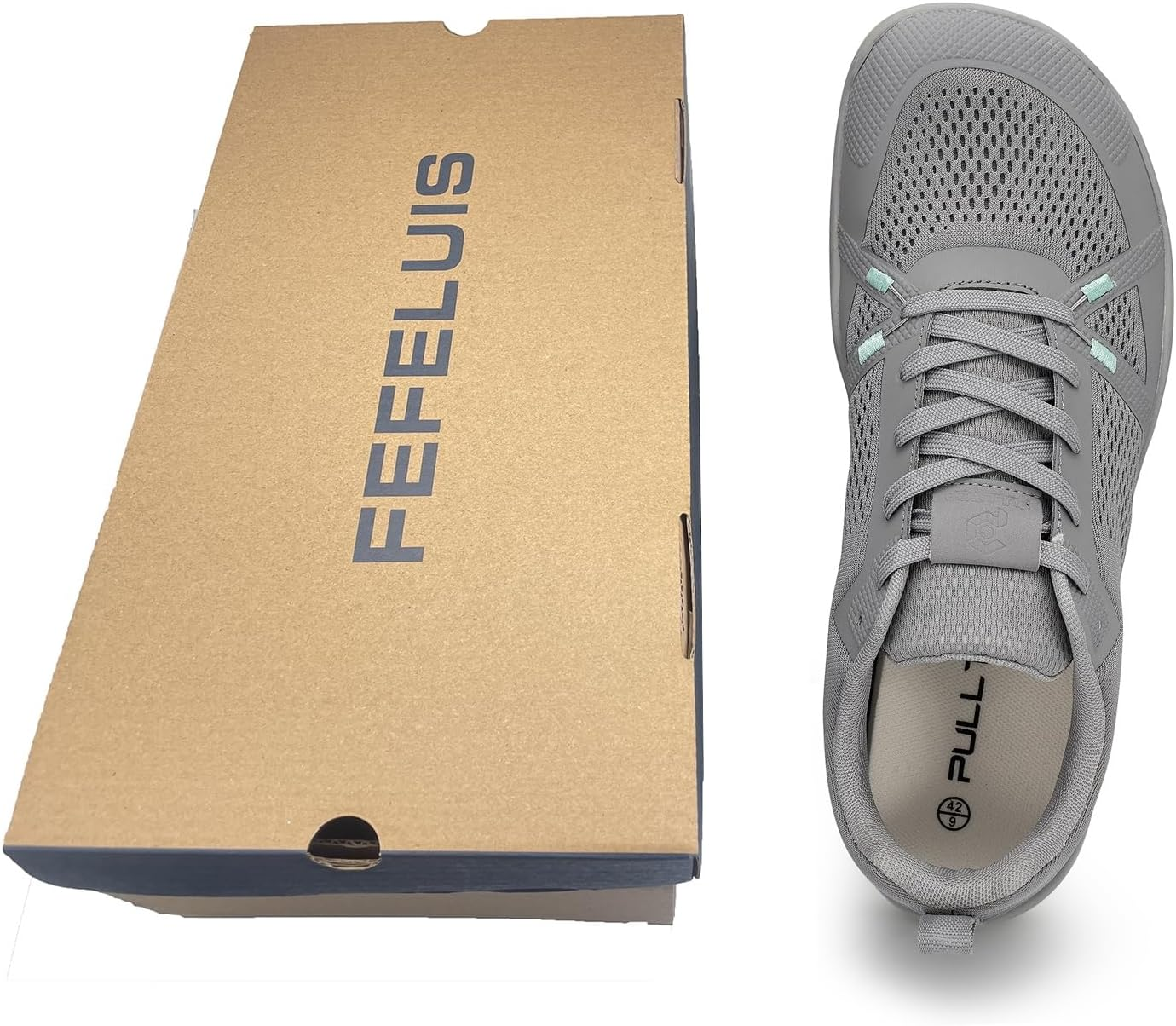 Pulltop Barefoot Trail Running Shoes for Men - Wide Toe Box | Zero Drop Sole | Minimalist Crossfit Training Shoes