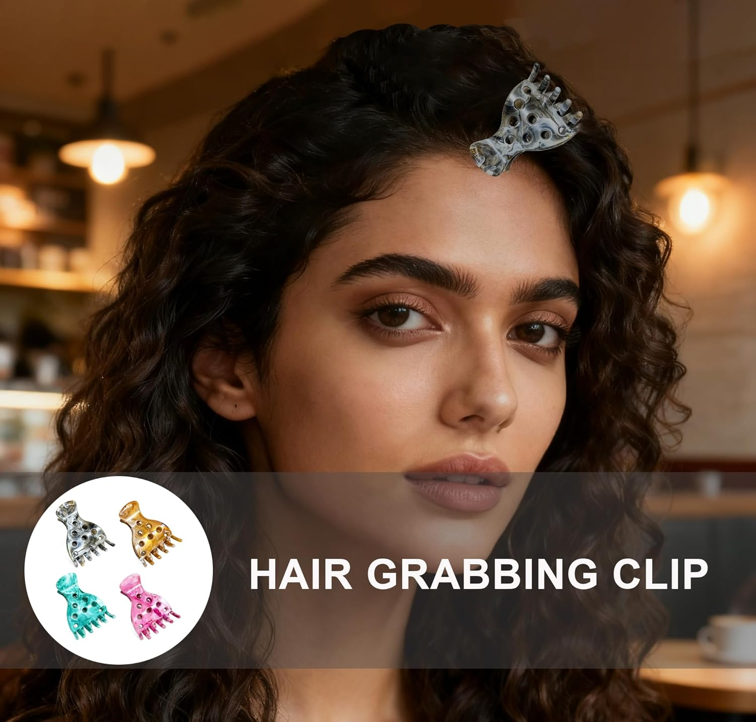 Gaodercha Pack of 4 Hair Volume Clips, 4 Colours, Plastic Hairline Lifting Clips, Lightweight Non-Slip Hair Clips, ABS Hair Clips for Women, S Volume and Updo image number 3