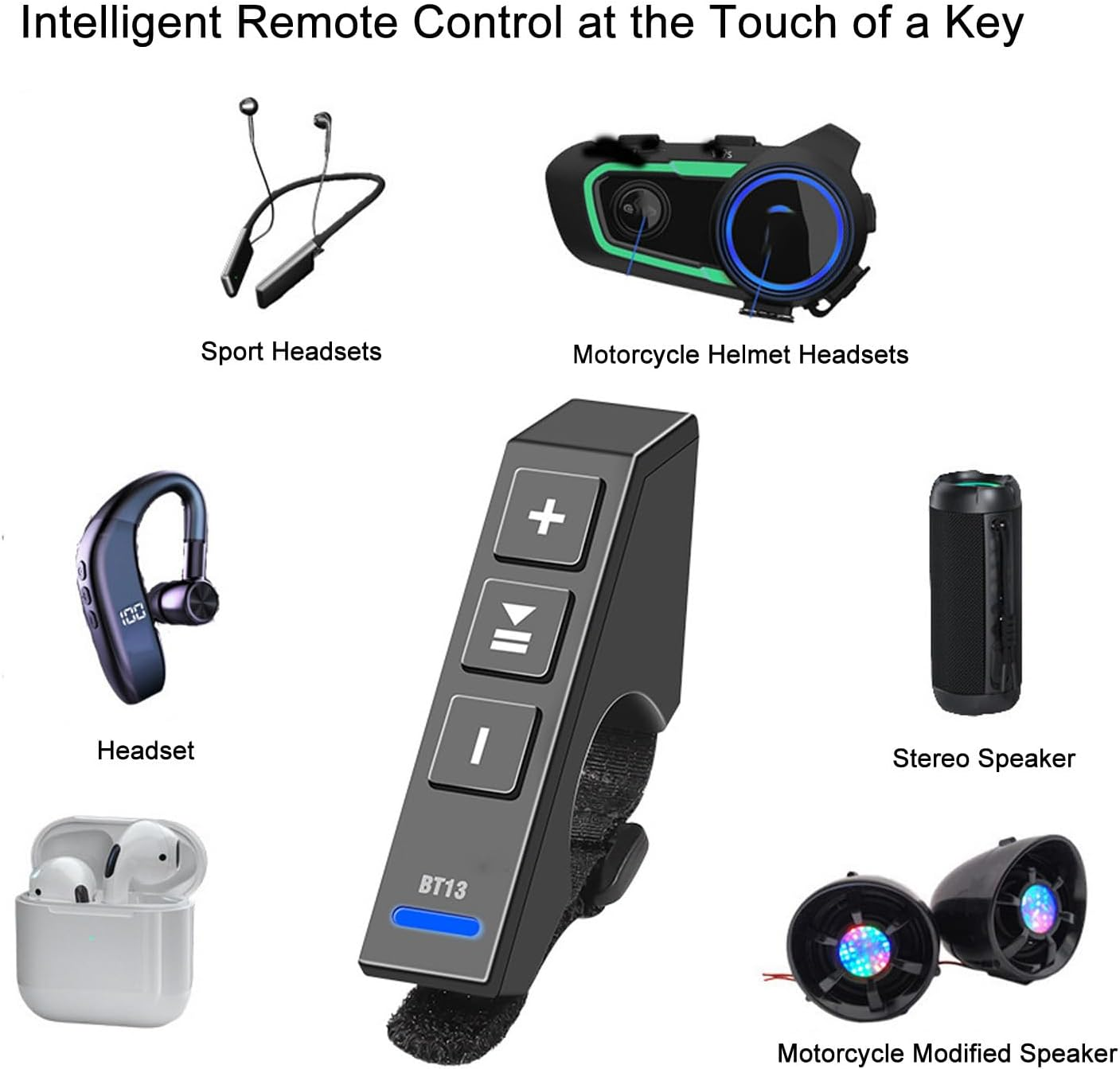 Steering Wheel Control, Media Pushbutton Wireless Handlebar Controller for ATOTO Car Stereos image number 1