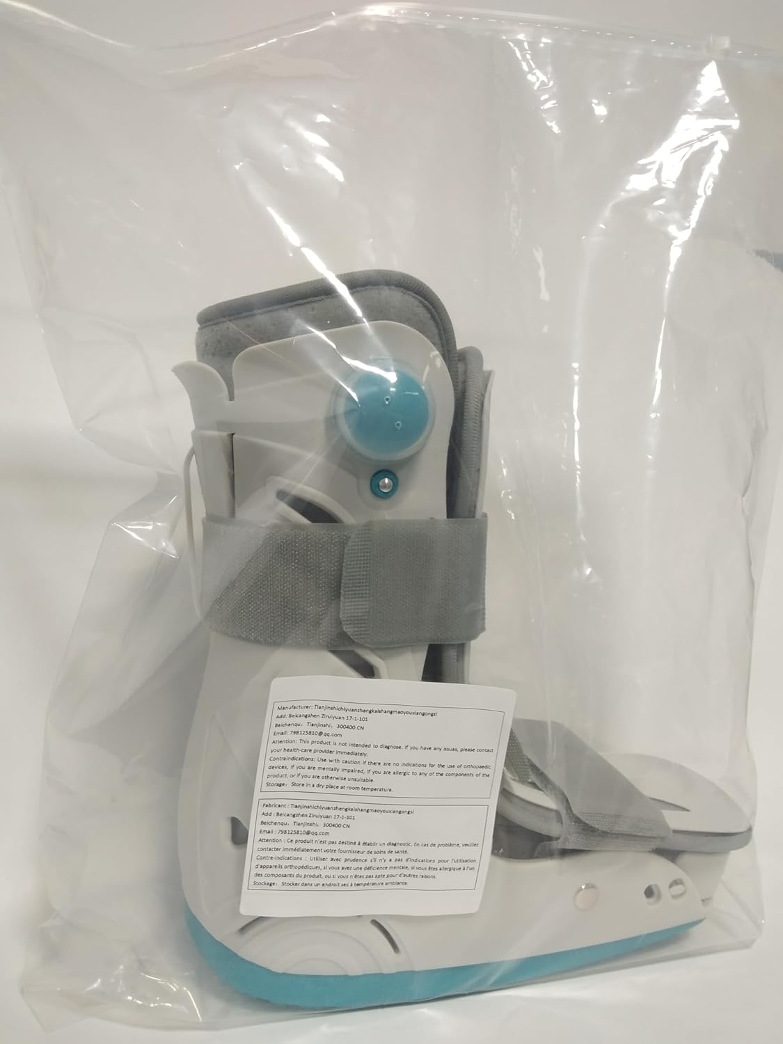 Medical Inflatable Walking Boot, Orthopaedic Foot, Fracture Boot, Ultralight Walking Boot for Sprained Ankle, Stress Fracture, Broken Foot or Achilles Tendonitis (S)