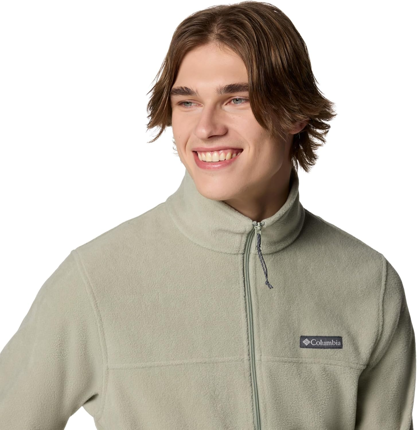 Columbia Men'S Steens Mountain Full Zip 2.0 Fleece Jacket, Matcha/New Olive, XXL