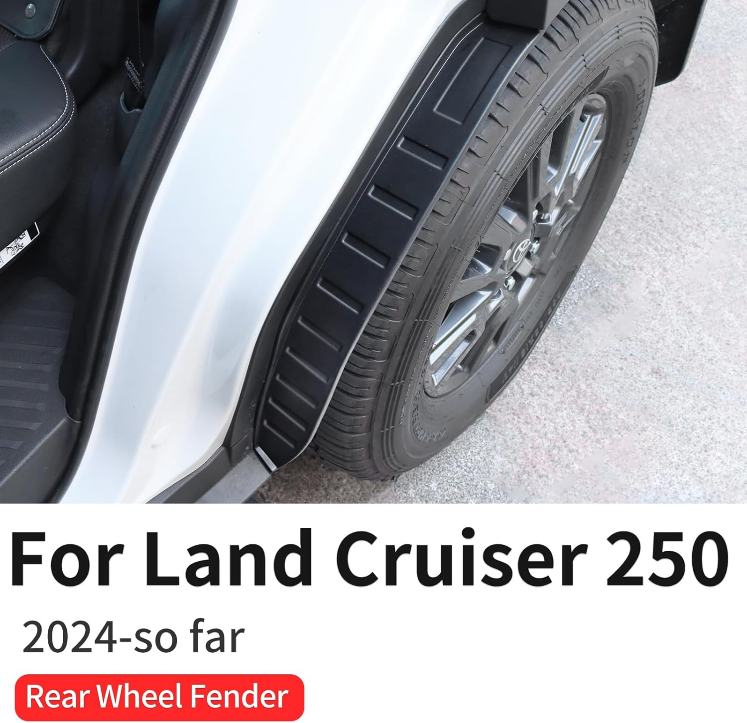 Rear Wheel Anti-Mud Fender for 2024 2025 Toyota Land Cruiser 250 1958 Prado Lc250 J250 No Drilling Splash Guard Interior Modification Accessories image number 4