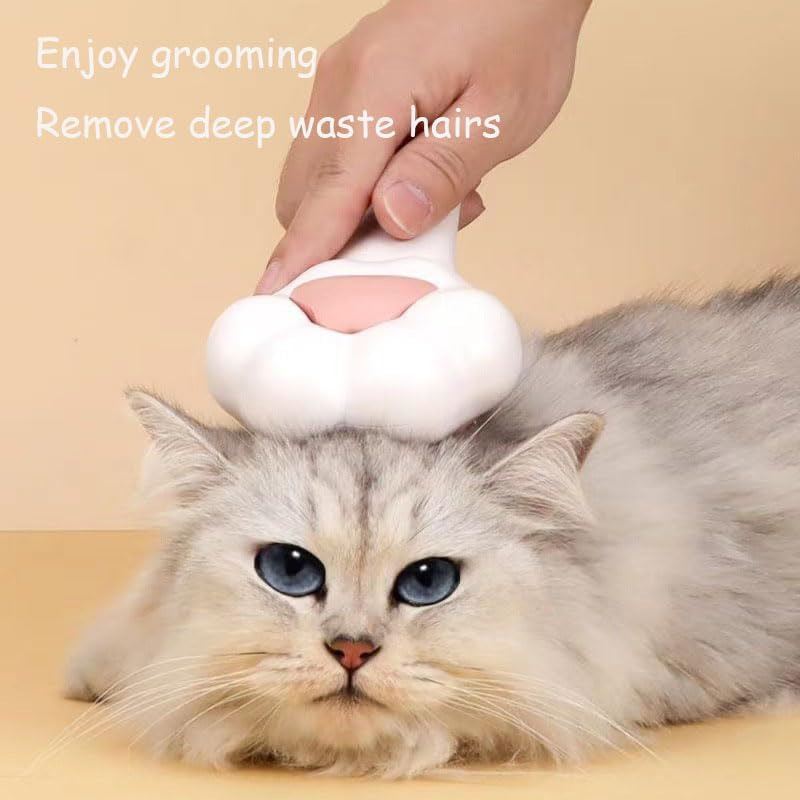 Cat Dog Brush with Comb for Pet Grooming, Removes Loose Undercoat and Hair image number 4