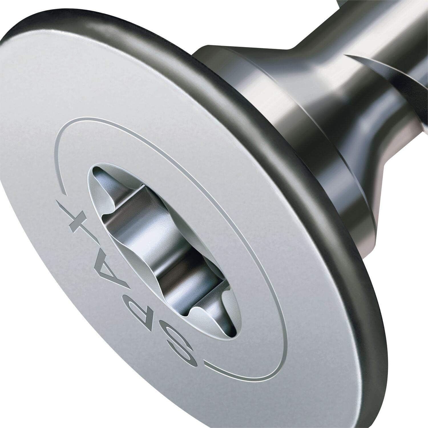 SPAX Back Wall Screw without Lens 4.0 X 20 Torx 20 Wirox Silver Contents: 300 Pieces