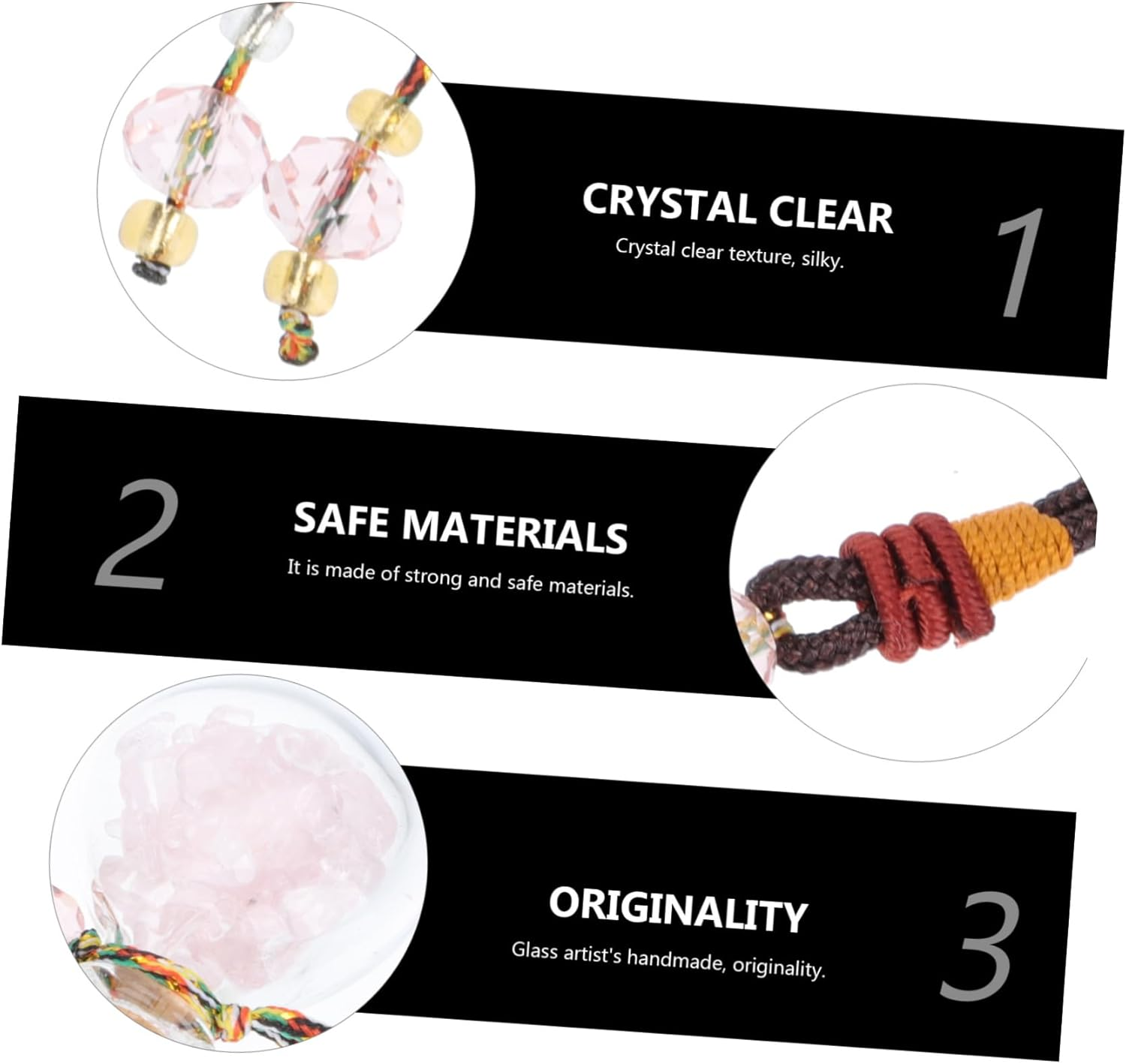 STOBAZA 4Pcs Car Hanging Ornament Car Perfume Bottle Pendants Decorations Air Freshener Essential Oils image number 6