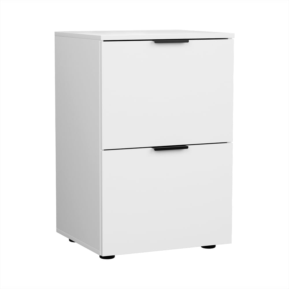 Artiss Filing Cabinet Files Storage Office Shelves File Organiser White 2 Drawer image number 4