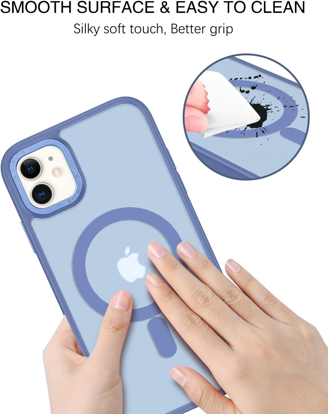 BENTOBEN for Iphone 11 Phone Case, Phone Case Iphone 11 Magnetic Case [Compatible with Mag Safe] Translucent Matte Slim Shockproof Anti-Fingerprint Protective Cover for Iphone 11 6.1&rsquo;&rsquo;Blue image number 1