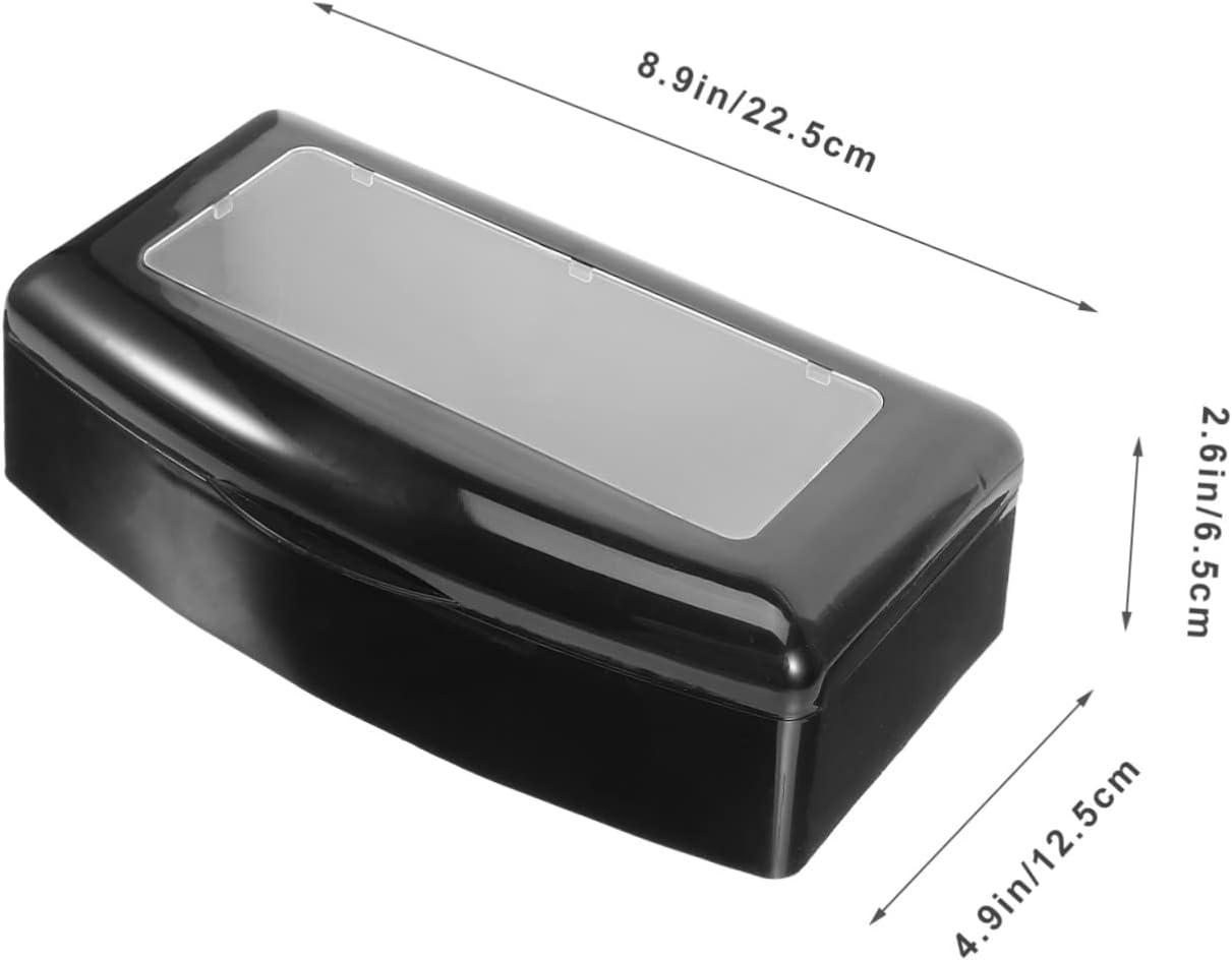 LOLIPPYY Nail Art Tool Sterilizer Box Plastic Tray for Manicure Tools Sterilization Tray for Tweezers and Hair Cutters Portable Beauty Equipment for Professional Use Black Design image number 5