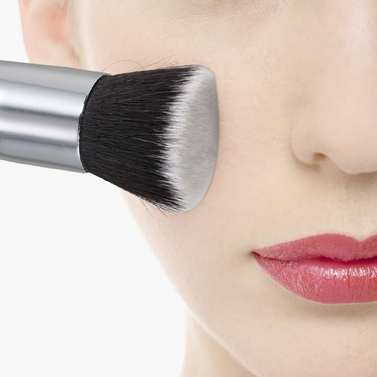 TRIXES Foundation Makeup Brush - Rose Gold image number 4