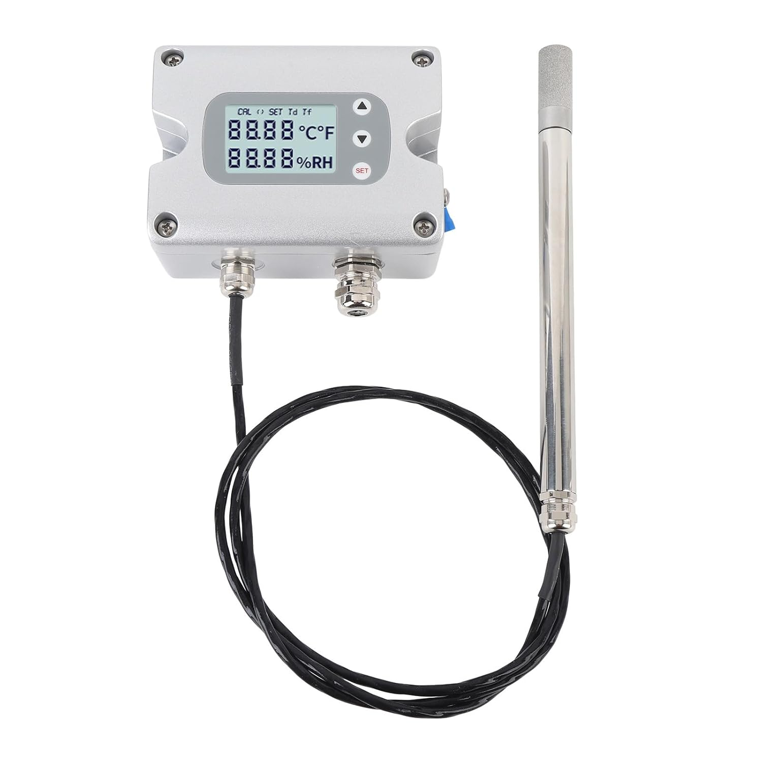 Zerodis Temperature and Humidity Sensor Transmitter for High Precision for Hard Environments with LCD Screen for Industrial Use of Aluminum Alloy Material image number 6