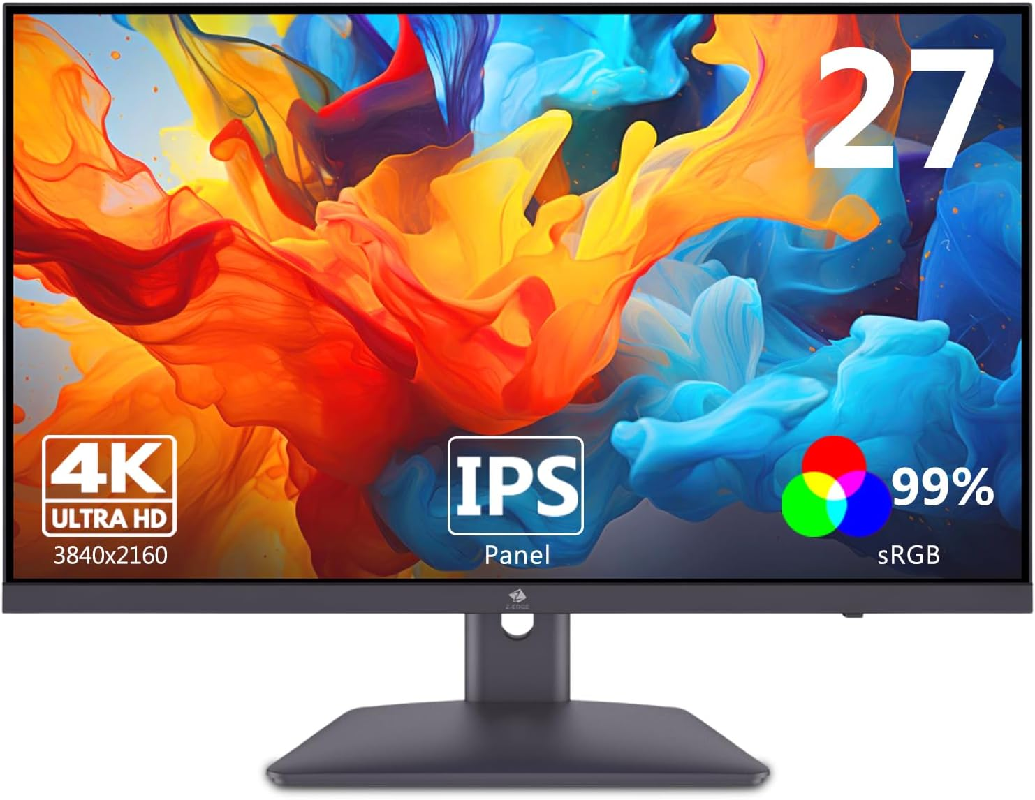 Z-Edge 27 Inch 4K Monitor Uhd(3840X2160) IPS Panel 75Hz(Dp) LED Monitor, 250 Cd/M&sup2;, HDR10, Freesync, Flicker Free, HDMI X2, Displayport X2 image number 3