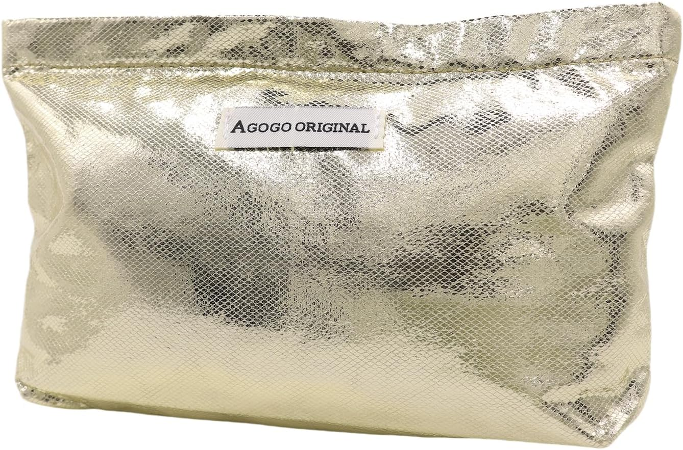 DDPOND Sparkly Makeup Bag Toiletry Bag for Women Lightweight Waterproof Cosmetic Bag Zipper Pouch Travel Accessories