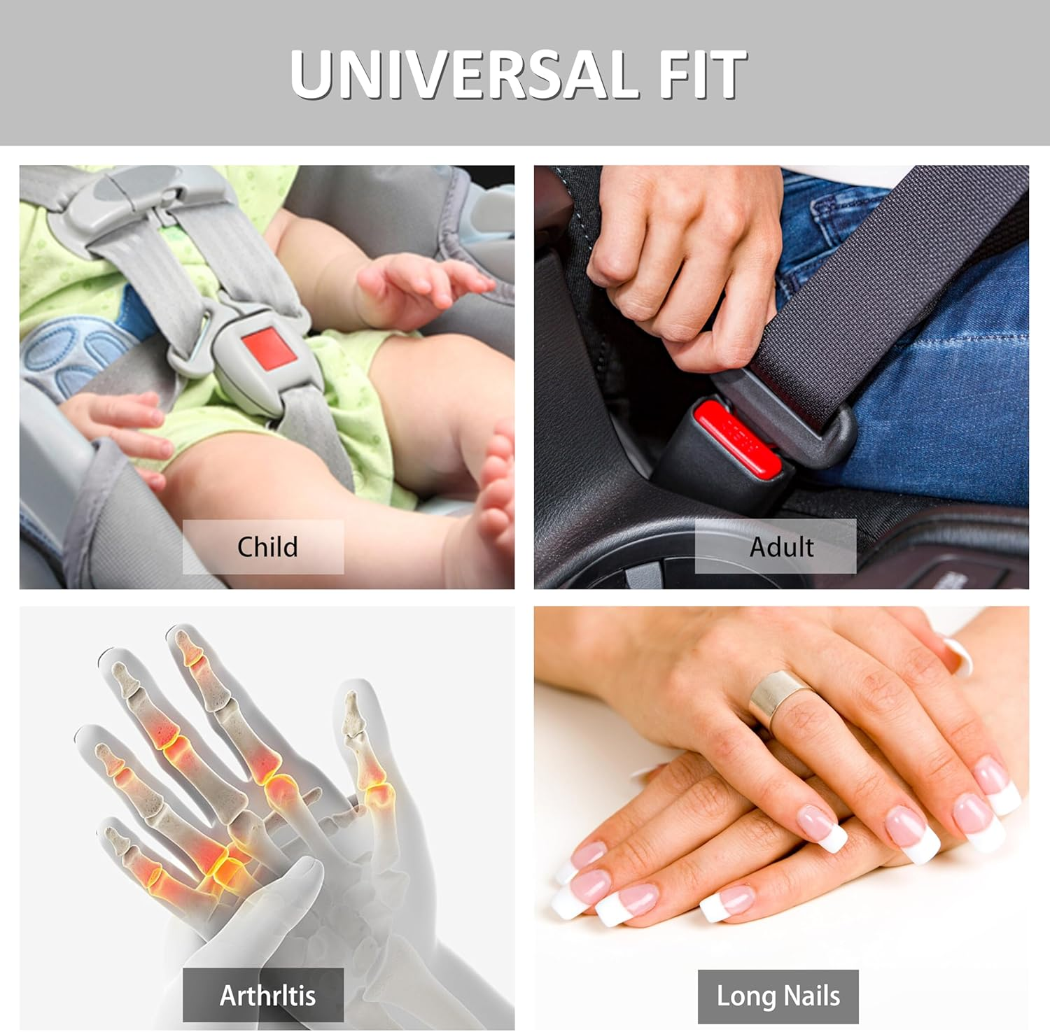 Doytn Buckle Release Tool - Compatible with Baby Car Seat, Stroller, Vehicle Buckle & Other Push Button Device - Easy Buckle Release Aid for Arthritis, Long Nails & Elderly (Pack of 1) image number 5