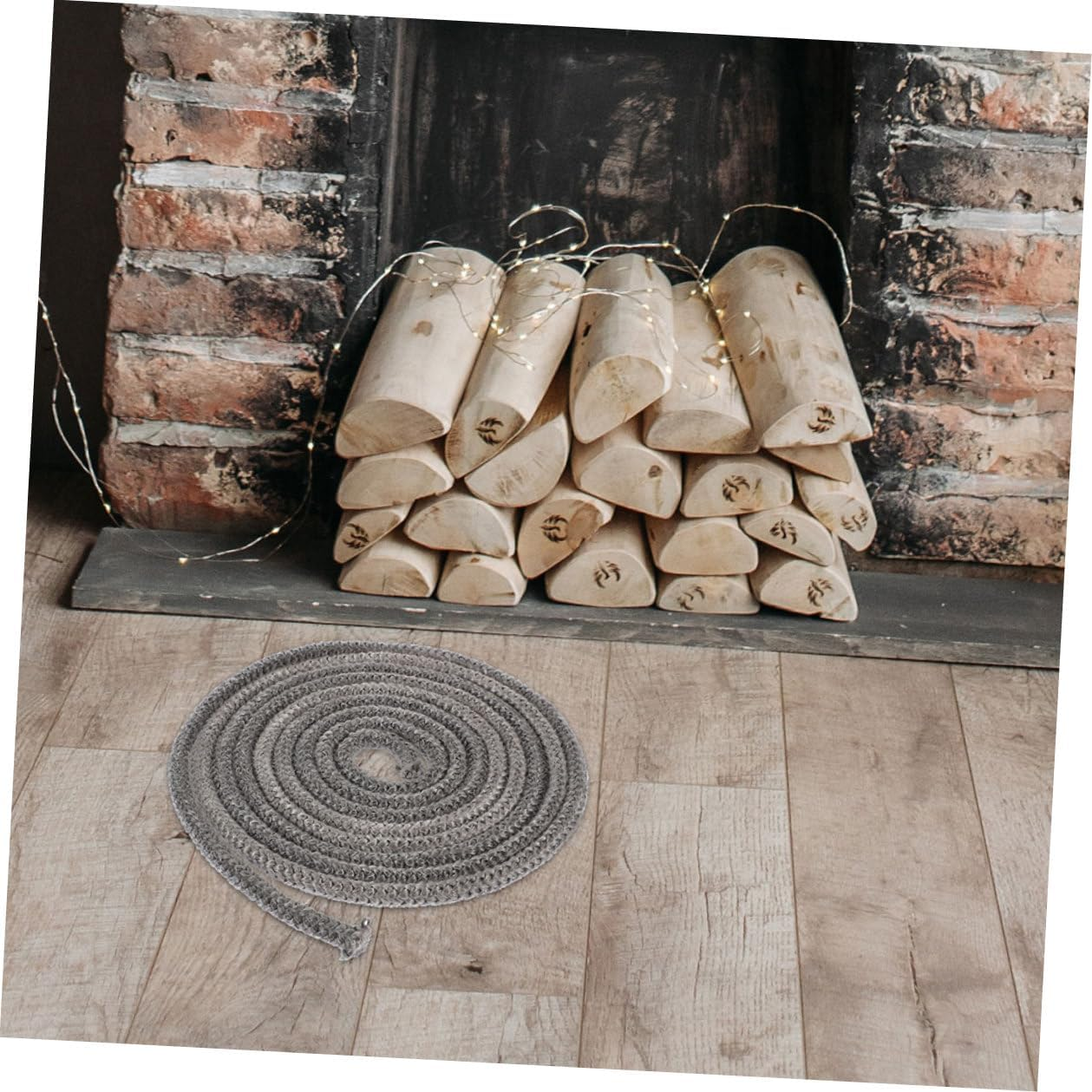 Self-Adhesive Fireplace Gasket Strip Wood Stove Door Seal Replacement Smoke Prevention Flue Sealant for Wood Burning Stoves and Fireplaces Easy Install image number 2