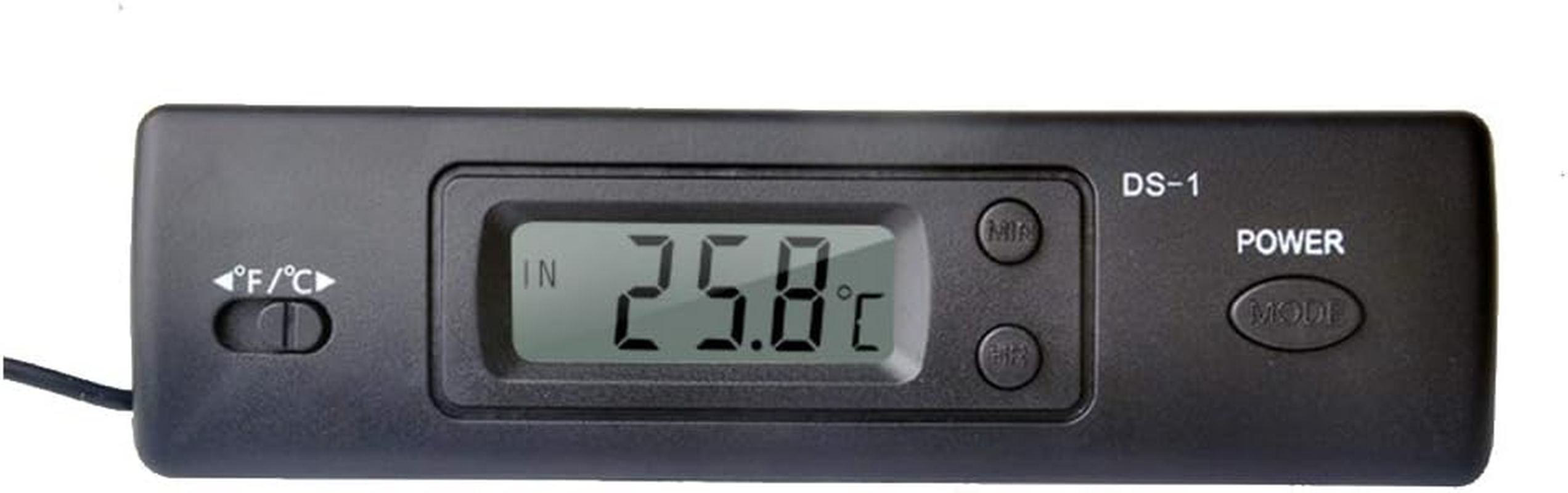 Mini Electronic Digital Car Indoor Outdoor Multi-Function Time Temperature Display with Probe image number 3