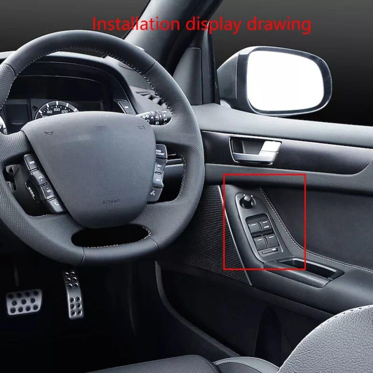 AUSWAY Master Window Switch with Light for Ford Falcon FG FGX XR6 XR8 Sedan 2008-2016 Illumination 8R2Z14A132CB image number 5