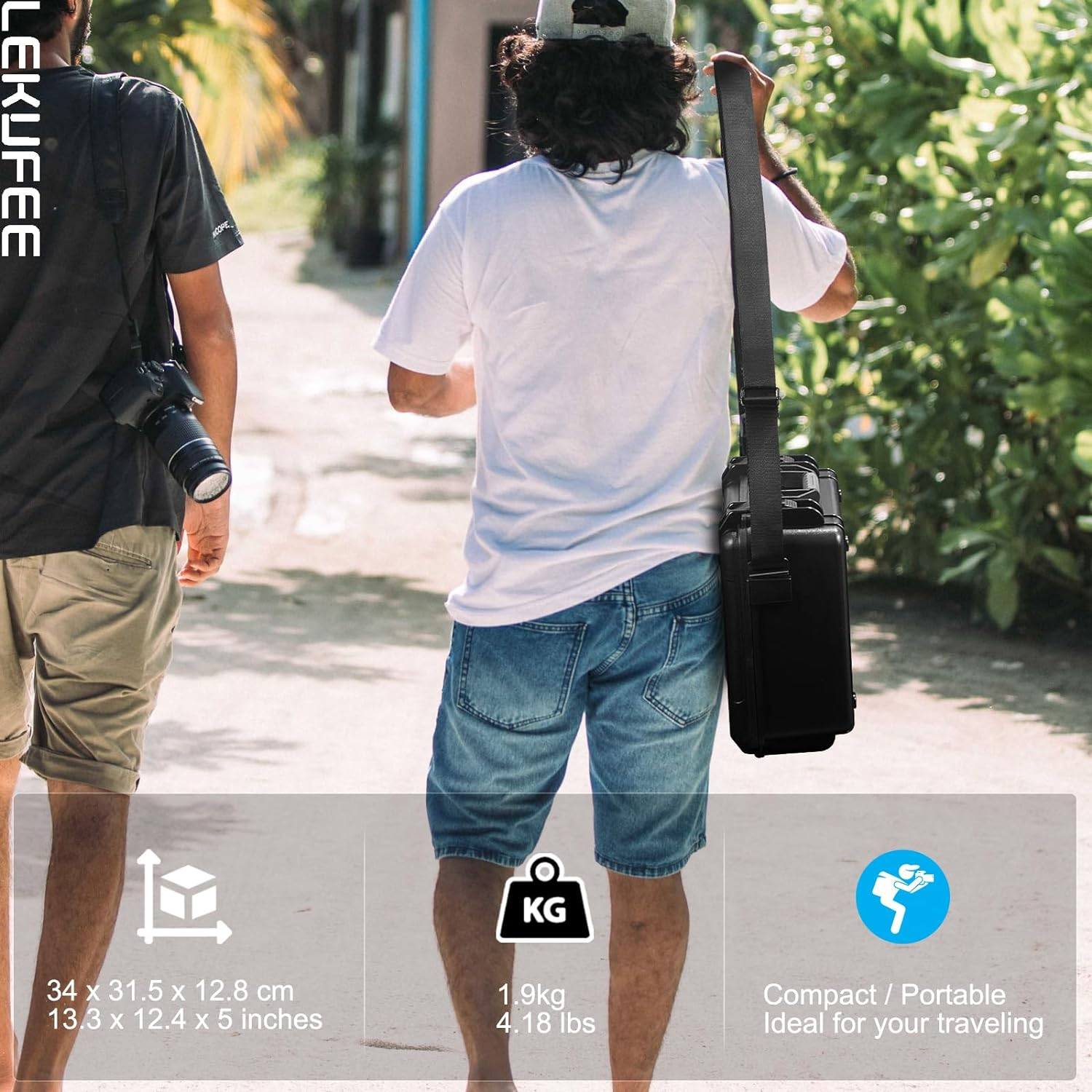 Lekufee Waterproof Hard Carrying Case Compatible with DJI Mini 4 Pro/Dji Mini 3 Pro/Dji Mini 3 Drone/Dji RC 2/DJI RC/DJI RC N2/N1 and More Accessories(Case Only)