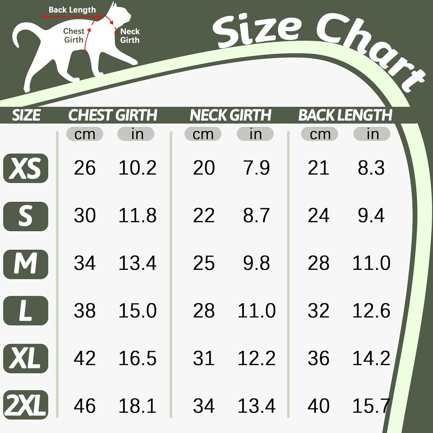 Kitten Clothes, Soft Pajama Winter Jacket Kitten Onesie Overall Four-Legged Warm Clothes Cat Recovery Suit Female after Surgery Hair Sticky Onesie(Army Green, XS) image number 2