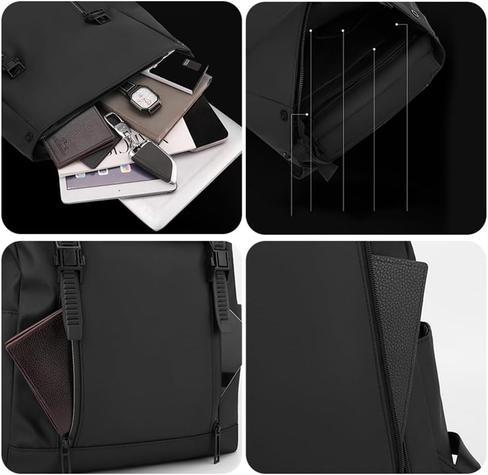 Fashion Laptop Backpack, Tear Resistant Business Backpack for Travelling, Extra Large Laptop Backpack for Men Women, Water Resistant Backpack for School, Fits up to 16Inch Notebook, Deep Blue image number 6