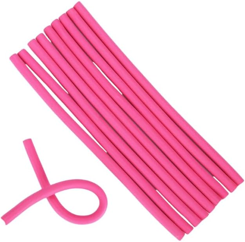 Twist Foam Hair Rollers Foam No Heat Hair Rods Rollers, 10Pcs Twist Hair Rollers No Heat Hair Rods,Hairs Roller Twists Flex Rod for Girl and Women, 24 Cm image number 6