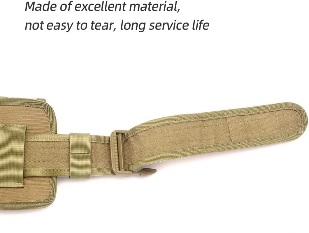 Namolit Outdoor Utility Belt Versatile Police Security Guard Modular Equipment System Molded Duty Belt Green - Green image number 5