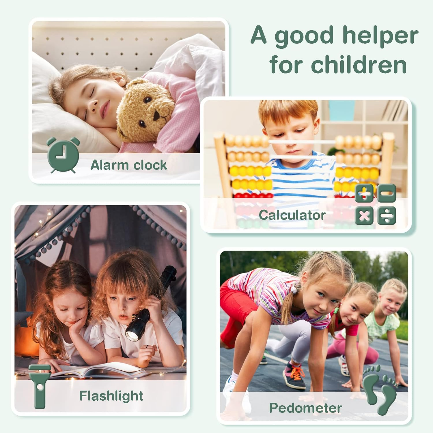 PTHTECHUS Kids Smartphone with Music Game, 3.8 Inch Large Touchscreen Mini Pad Toy with MP3 Dual Cameras 16 Game Calculator Pedometer Flashlight Small Phone Present for 4-12 Girls Boys Gifts image number 2