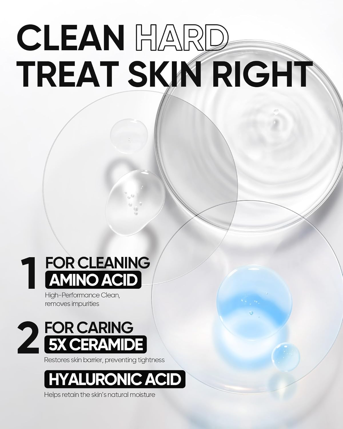 Skintific 5X Ceramide Low Ph Cleanser with Amino Acids, Hyaluronic Acid for Sensitive Skin, 80Ml, Hydrating Face Wash image number 5