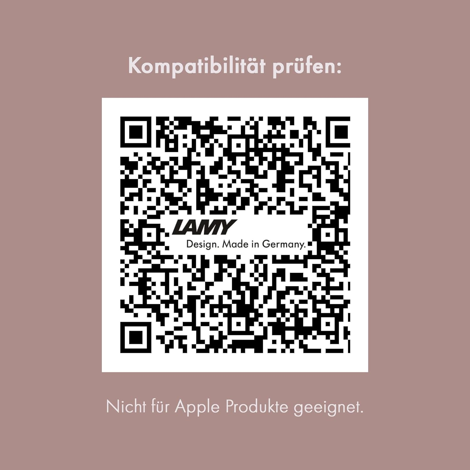 LAMY Lx EMR Palladium (PC/EL Tip) - Stylus Pen Touch Screen Pen for Many Android Devices - Ergonomic Grip - Precise Writing & Drawing on Digital Media - with Function Button