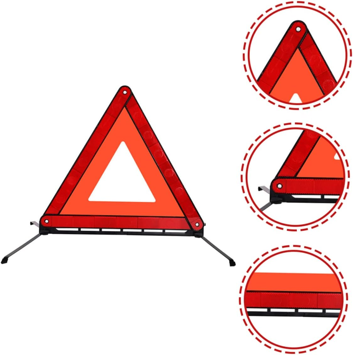 Reflective Triangle Emergency Breakdown Board Foldable Safety Warning Sign for Enhanced Road Visibility Compact Alert Sign for Roadside Emergencies image number 4