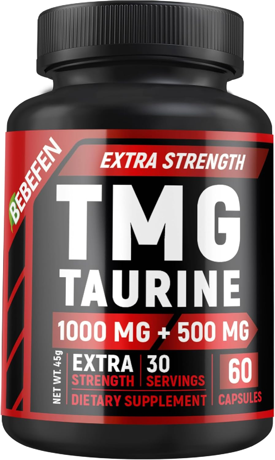 TMG Trimethylglycine 1000 Mg with Taurine 500 Mg Supplement &ndash; Non-Gmo, Gluten Free (60 Capsules) image number 4