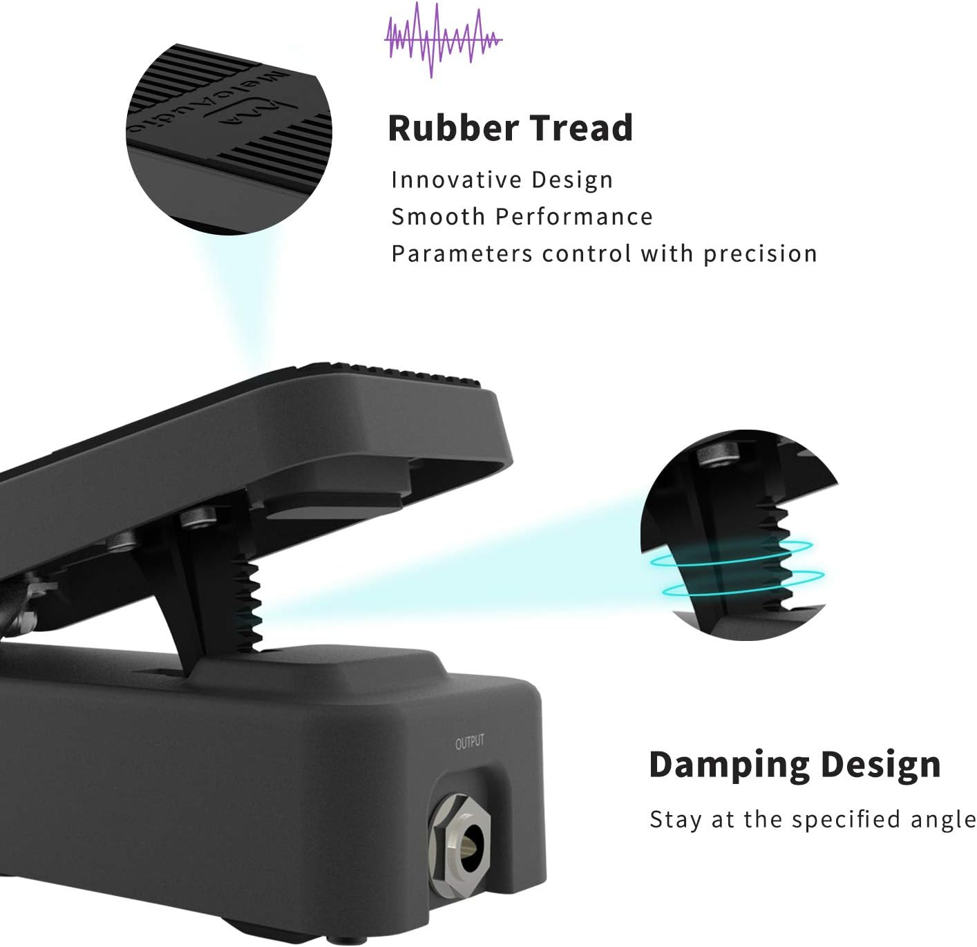Meloaudio Upgrade MIDI Commander Guitar Floor Multi-Effects Portable USB MIDI Foot Controller Foot Switches (Midi Commander) (Guitar Pedal) image number 6