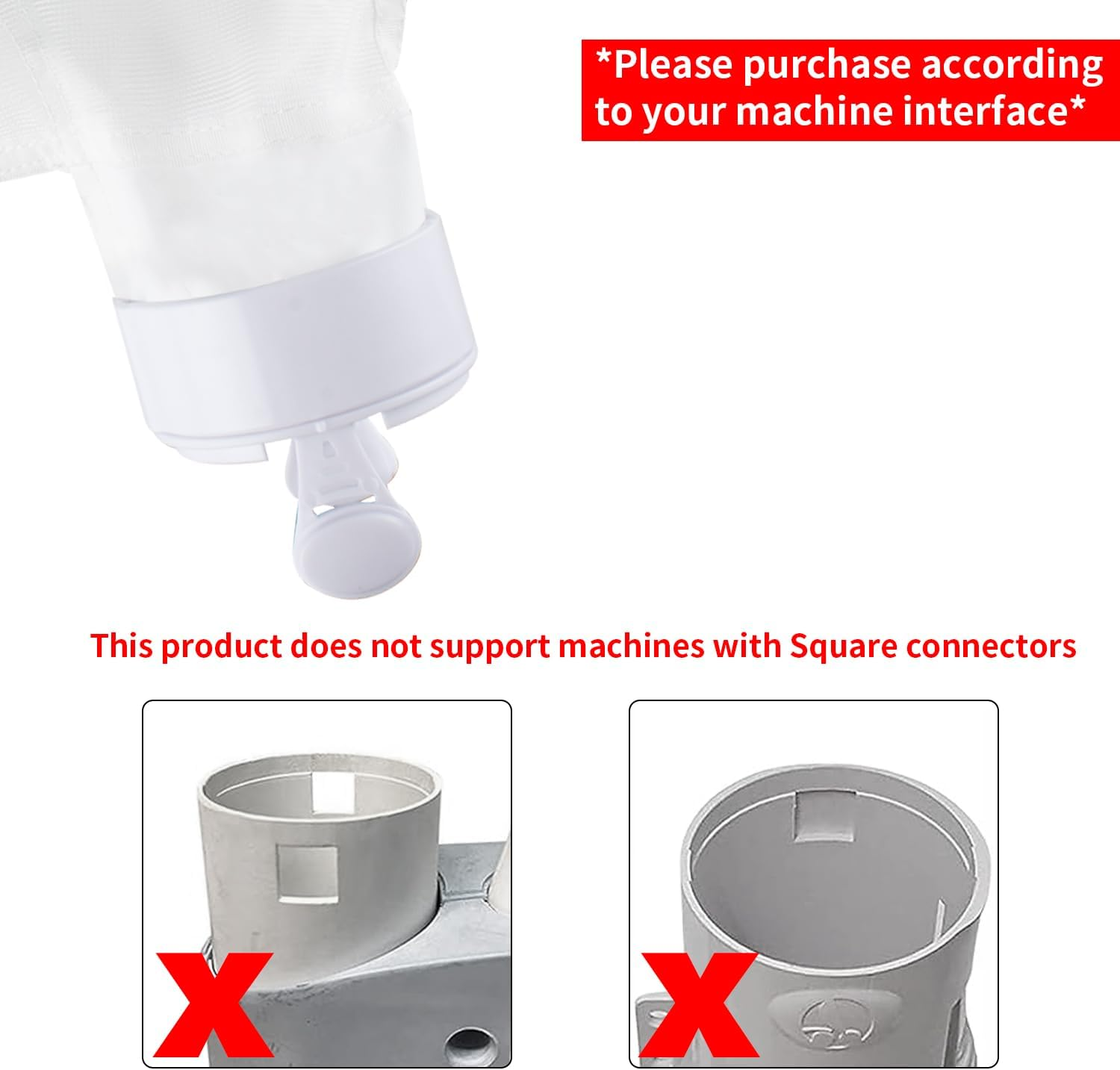 YUJHON Pool Vacuum Cleaner Bags for Polaris 280/480 with Zipper, All Purpose Pool Debris Replacement Bag (2, White) image number 4