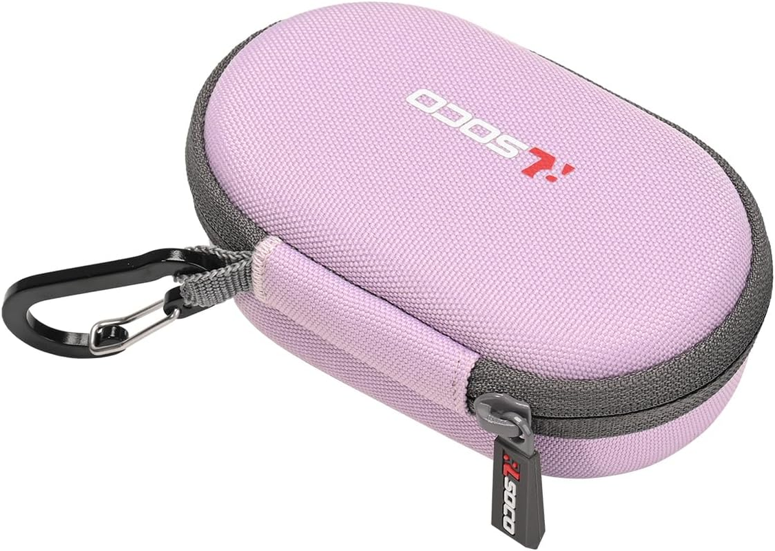 RLSOCO Carrying Case for Logitech Pebble Mouse 2/Pop/Pebble Bluetooth Wireless Mouse with Keychain - Purple (Case Only) - Black image number 7