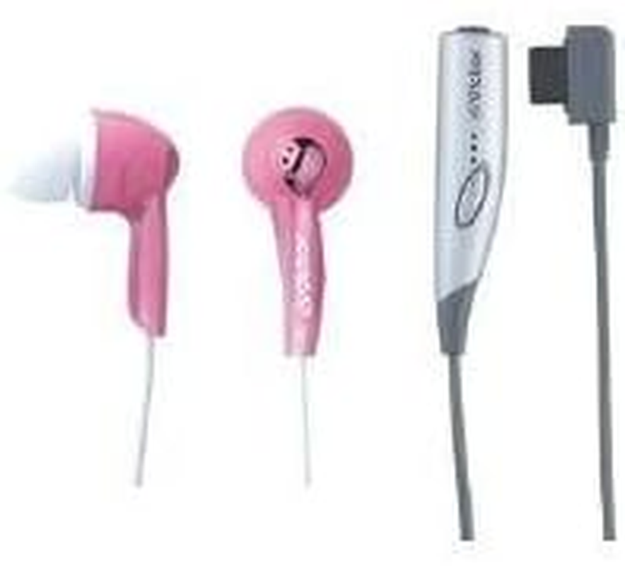 JVC HP-KX55-P In-Ear Headphones for Cell Phones, Garnet Pink