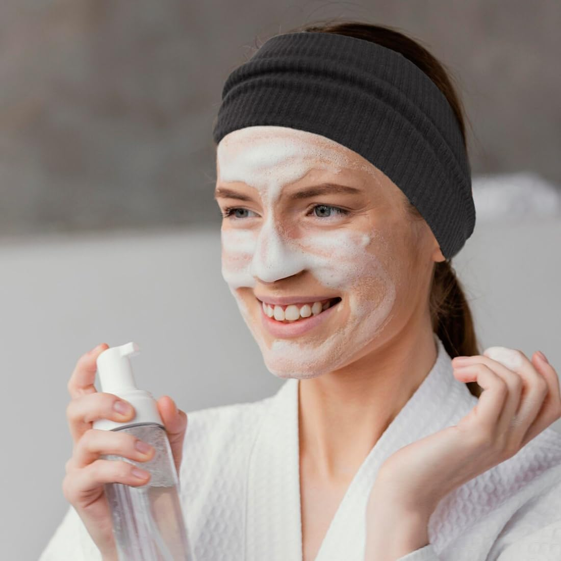 JEYORZY Pack of 3 Hair Bands, Women'S Headbands, Sports Elastic Hair Bands, Women'S Soft Headbands, Non-Slip Headbands, Exercise, Gym, Yoga, Running, Hair Band