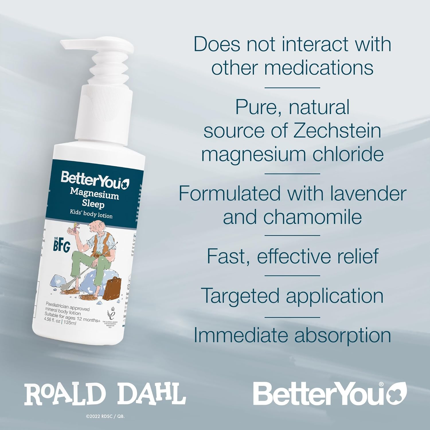 Betteryou Magnesium Sleep Body Lotion for Kids 4.56 Oz Body Lotion image number 5