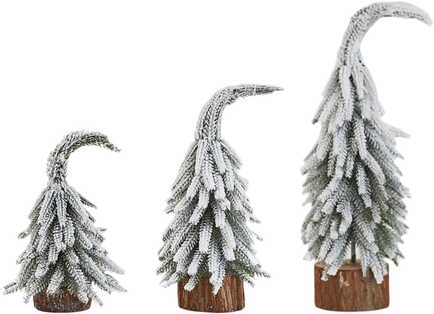 3X Tabletop Artificial Christmas Trees Small Xmas Trees Mini Christmas Trees for Party Supplies