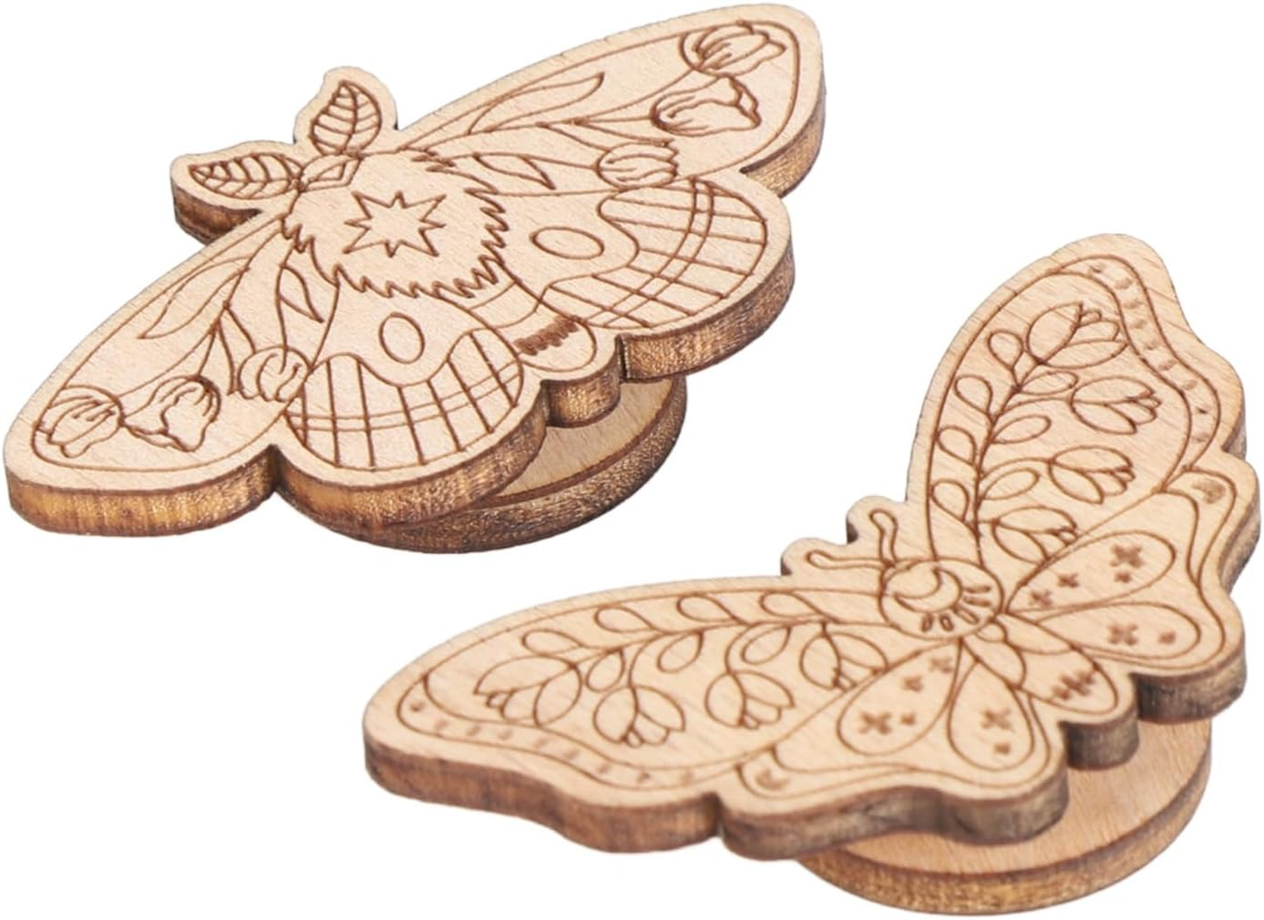 DAUZ Elegant Strong Magnets Versatile Embroidery Needle Minder, Beech Wood, 2 Count image number 2