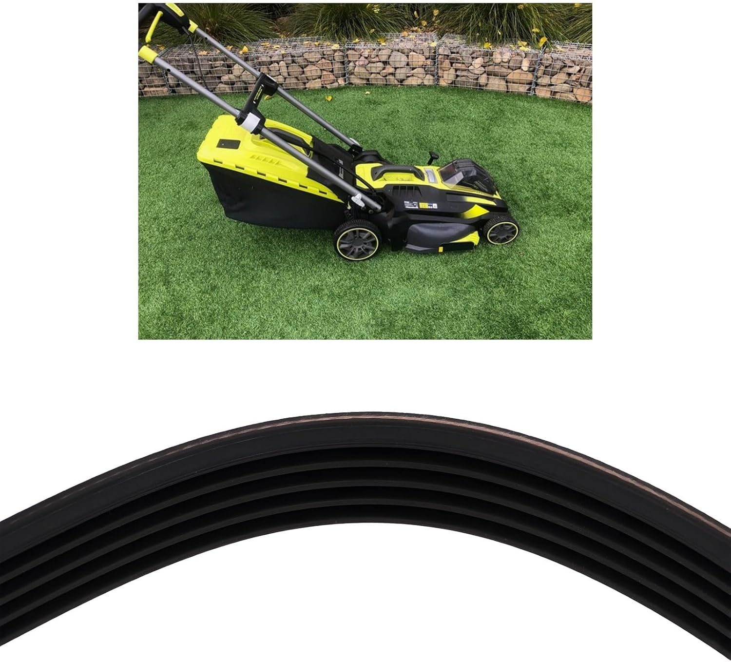 5PJ457 Lawnmower Belt 56098 457X11.7Mm Compatible with Ryobi 36Cm 1600W Corded Electric Rotary RLM16E36H image number 1