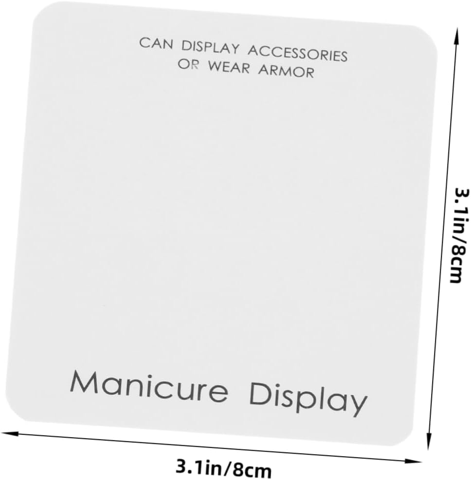 LOLIPPYY 40Pcs Nail Art Storage Card Nail Tips Display Cards Manicure Showing Board Organizer Makeup Storage Organizer image number 2