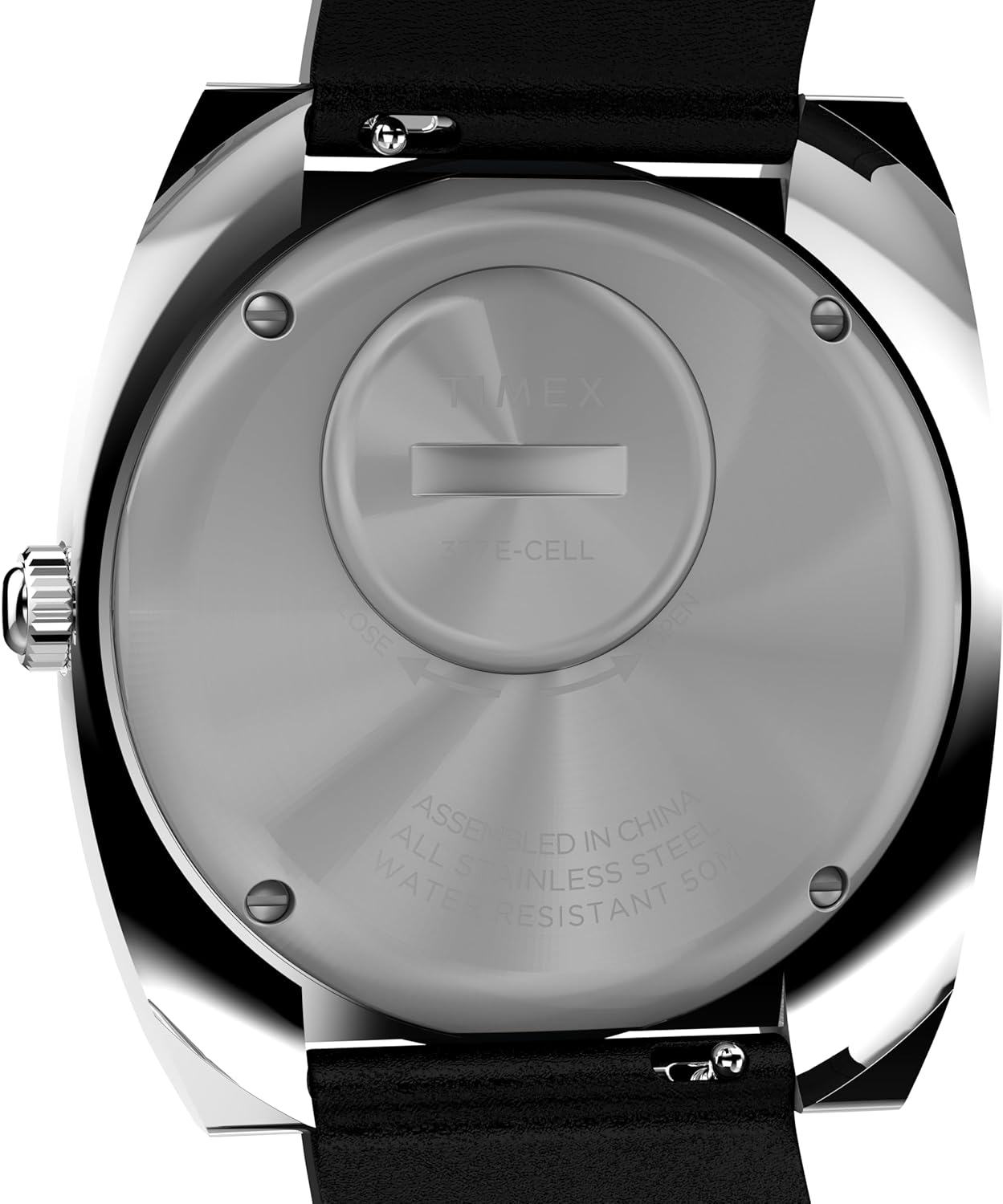 TIMEX Men'S World Time Reissue Leather Strap Watch, Black, 39 Mm image number 3