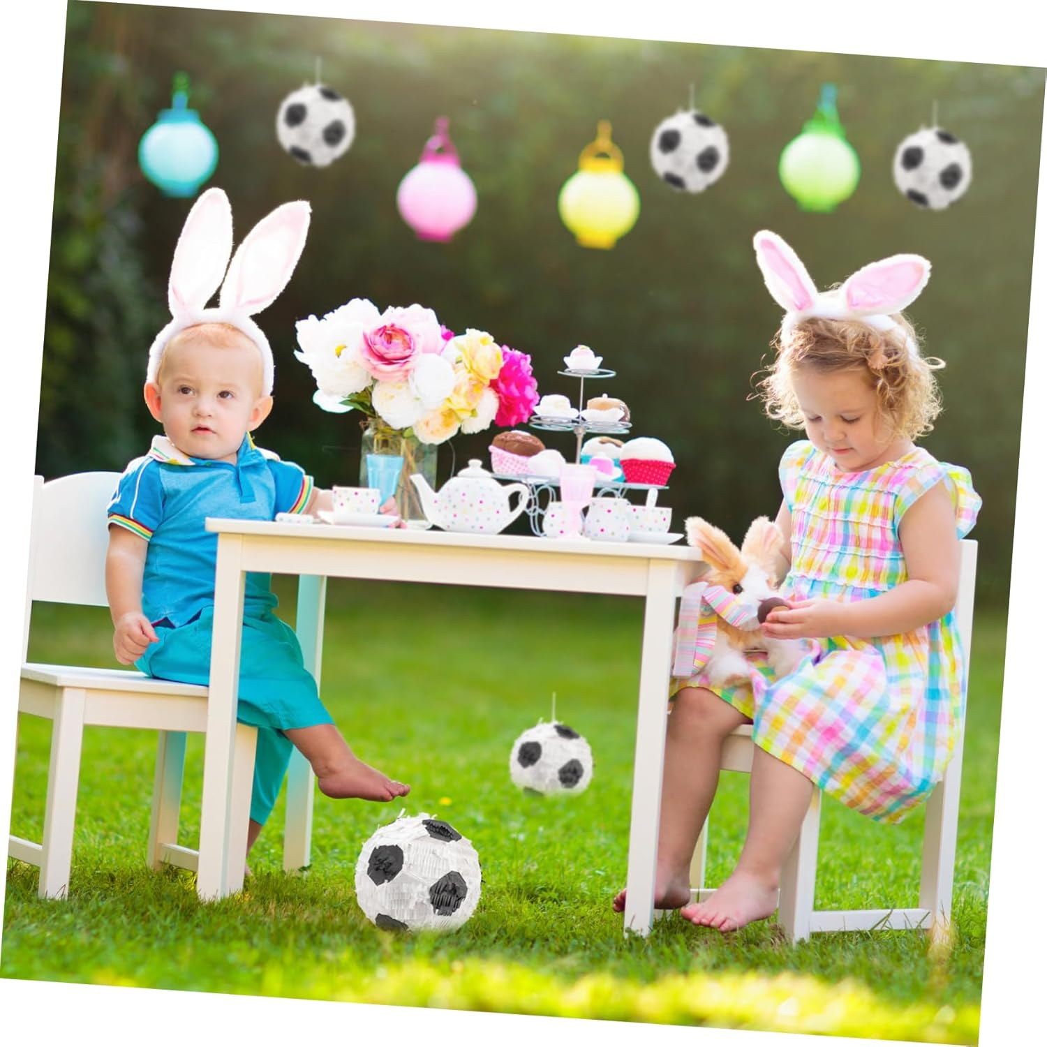 STOBOK Birthday Party Ornament Decorations Sports Filling Pinata Child Sports Ball Decorate Football Sports Ball Pinata Ornament Props Kid Football Filled Pinata Birthday Party Supplies