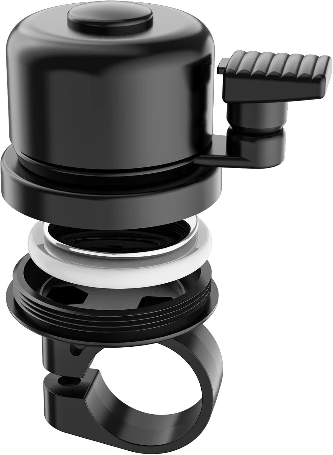 Bike Bell for Apple Airtag, Air Tag(Not Include) under Bike Bell- Bell Works, Anti-Theft Bicycle Airtag Hidden GPS Tracker Horn, Waterproof & Signal Is Not Disturbed, Fits 0.87''Handlebars image number 4