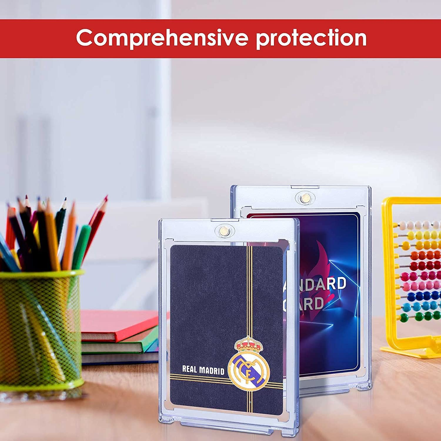 Yotsuba 35Pt Magnetic Card Holder - UV Protected Screwless Trading Card Protector for Baseball, Basketball, Sports & Gaming Cards (6.4 X 8.9Cm) - Premium Display Case with Frosted Borders (1 Pack) image number 5