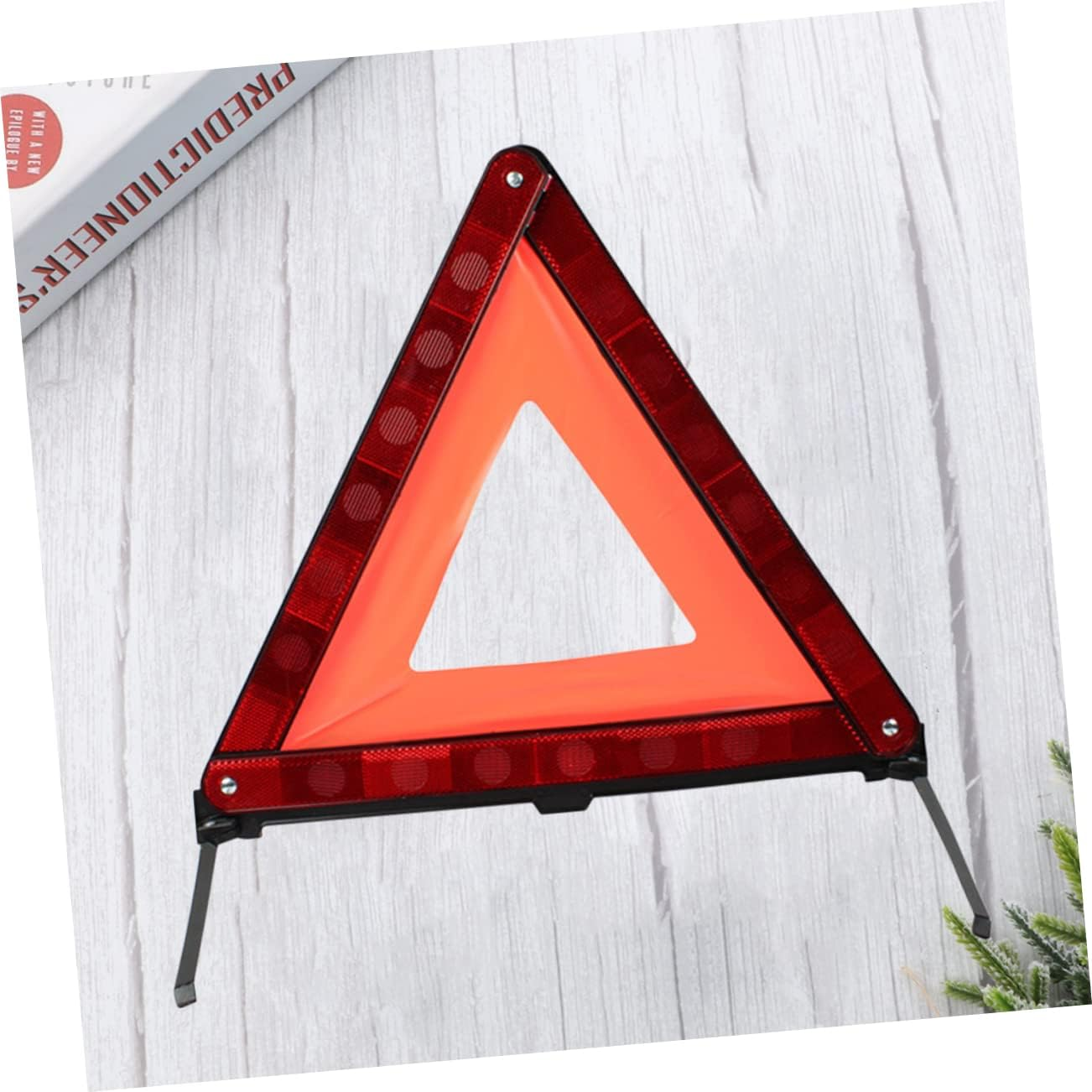ULTECHNOVO Reflective Red Triangle Warning Sign Roadside Safety Triangle Emergency Car Warning Sign for Vehicle Breakdown and Road Safety image number 4