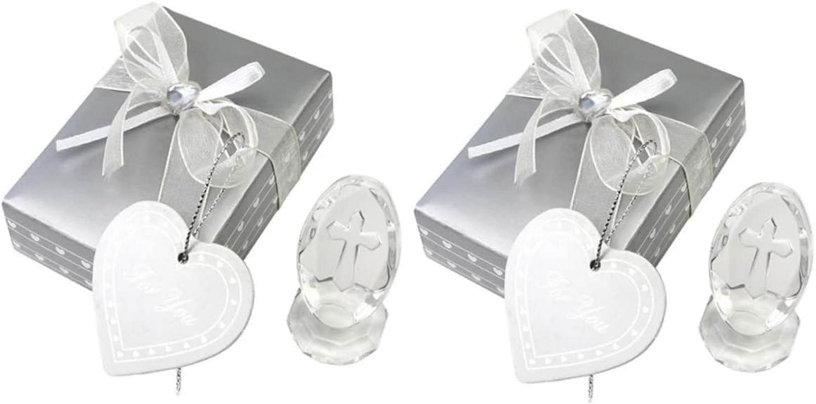 2Sets Shower Boys Baptism Girls Cross Crystal Decoration Crystal Adornments image number 2