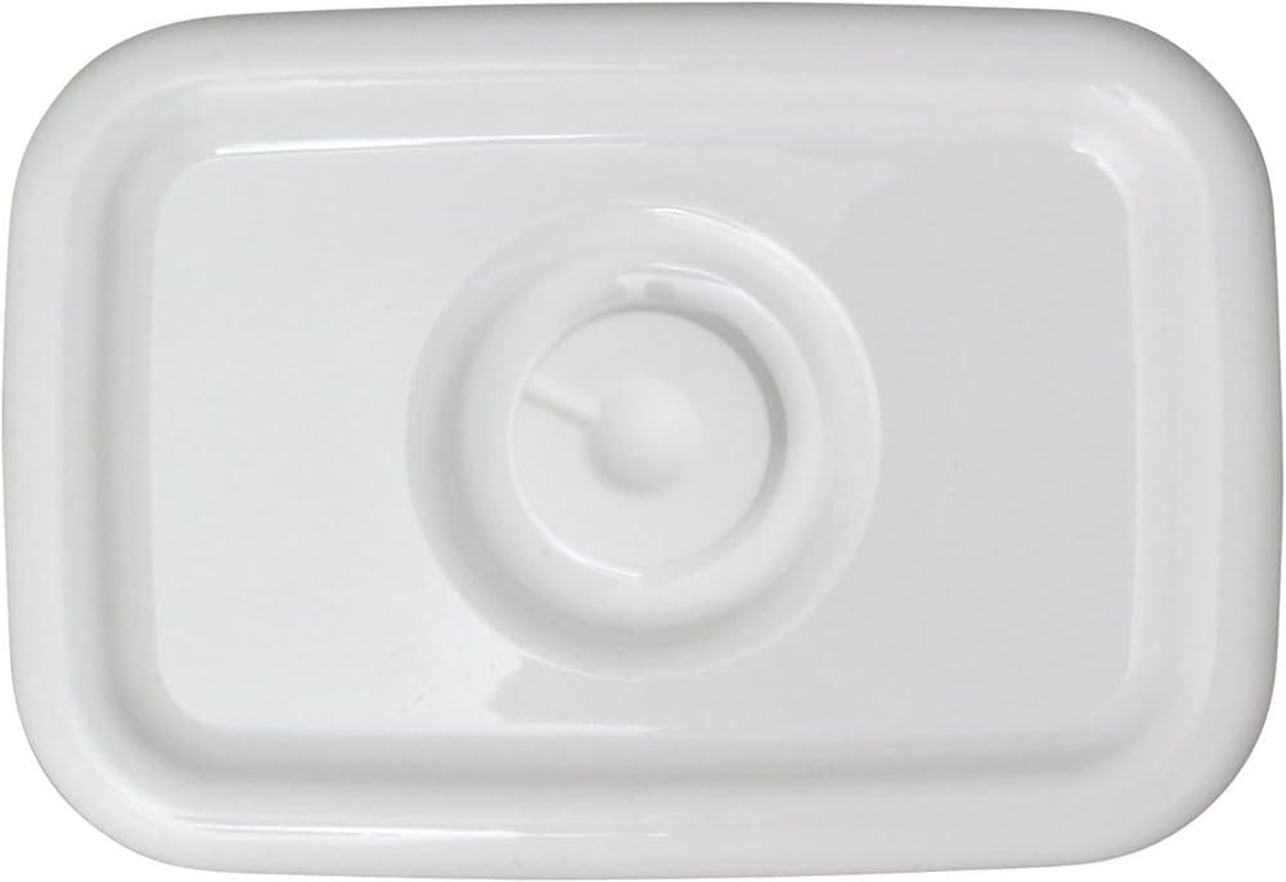 Noda Horo Airtight Lid, Square Shape, Deep Type, for M Size, Made in Japan, White Series MFF-M